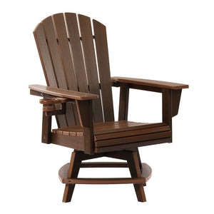 Heritage Ridge Adirondack Swivel Dining Chair With Cup Holder