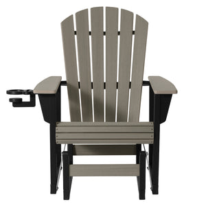 Heritage Ridge Adirondack Glider With Cup Holder