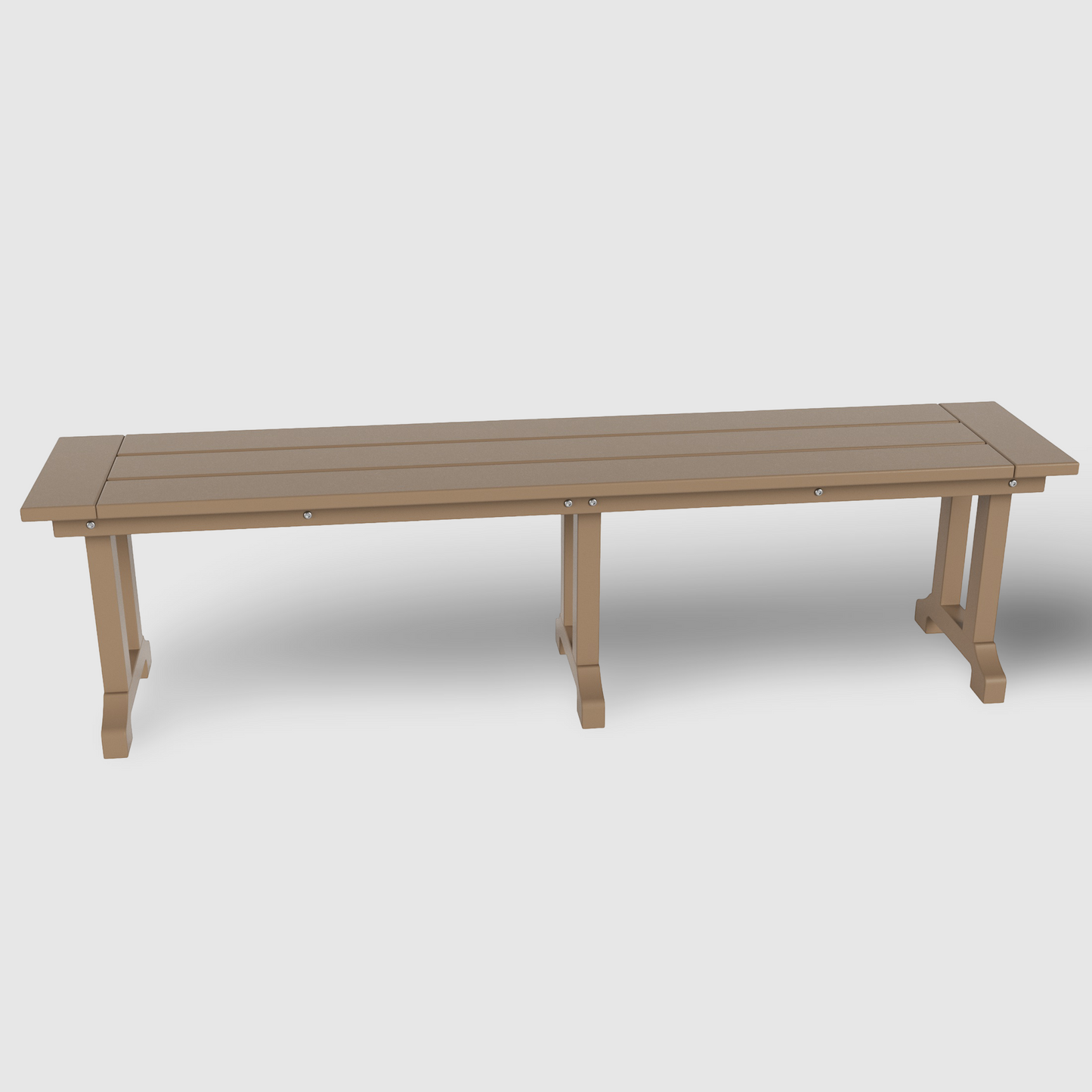 POLYTRENDS™ Tuscany All-Weather Outdoor 65" Trestle Dining Bench