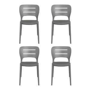 Patio Stacking Dining Side Chair (Set of 4)