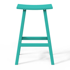 Stockholm All-Weather Outdoor Saddle Bar Stool (29" Height)