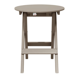 Tuscany All-Weather Outdoor Patio Round Folding Dining Table (24" Top)