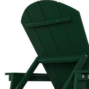 Chatham All-Weather Outdoor Adirondack Reclining Sun Lounger With Arms Rests & Wheels
