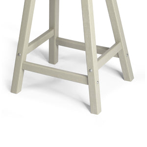Stockholm All-Weather Outdoor Saddle Counter Stool (24" Height)