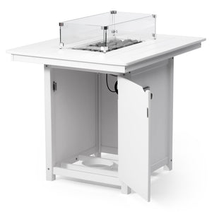 Sedona Rectangular 34" X 46" Counter Fire Pit Table