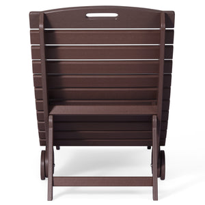 Key West Folding Pool Lounge Chair with Wheels