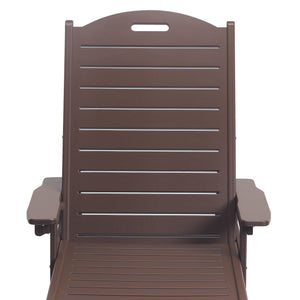 Santa Barbara Reclining Chaise Lounge with Cup Holder and Wheels