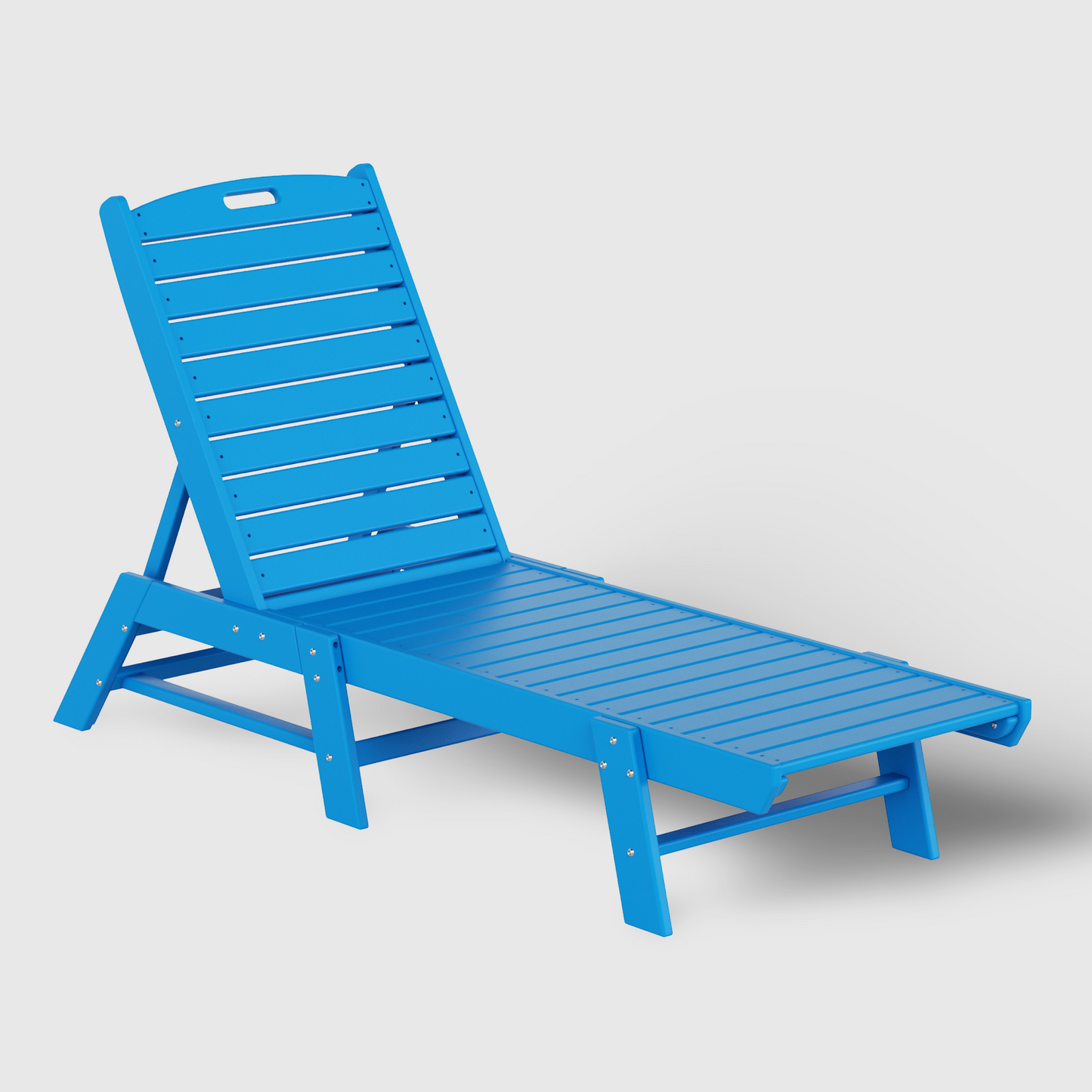 POLYTRENDS™ Santa Monica All-Weather Outdoor Reclining Sun Lounger