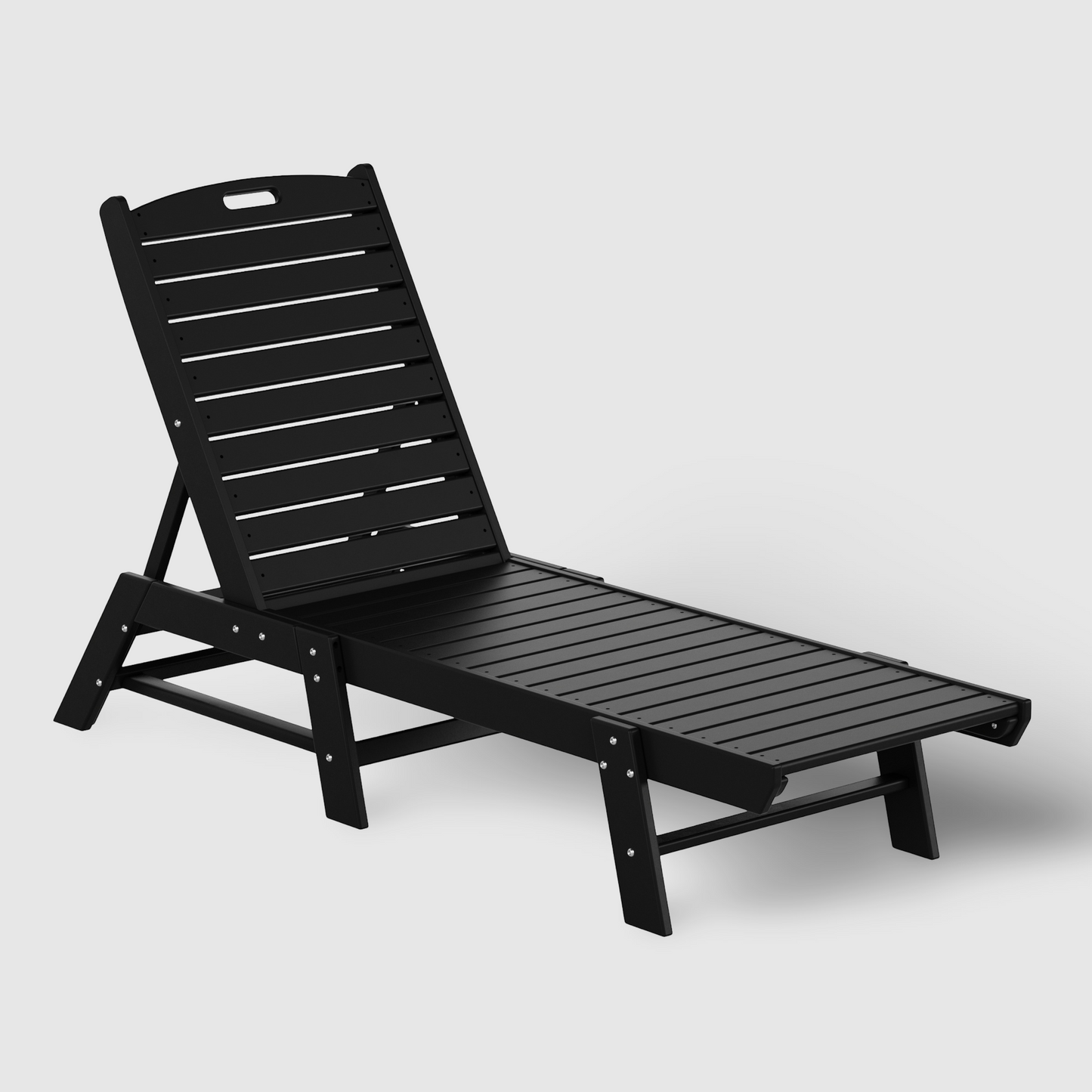 POLYTRENDS™ Santa Monica All-Weather Outdoor Reclining Sun Lounger