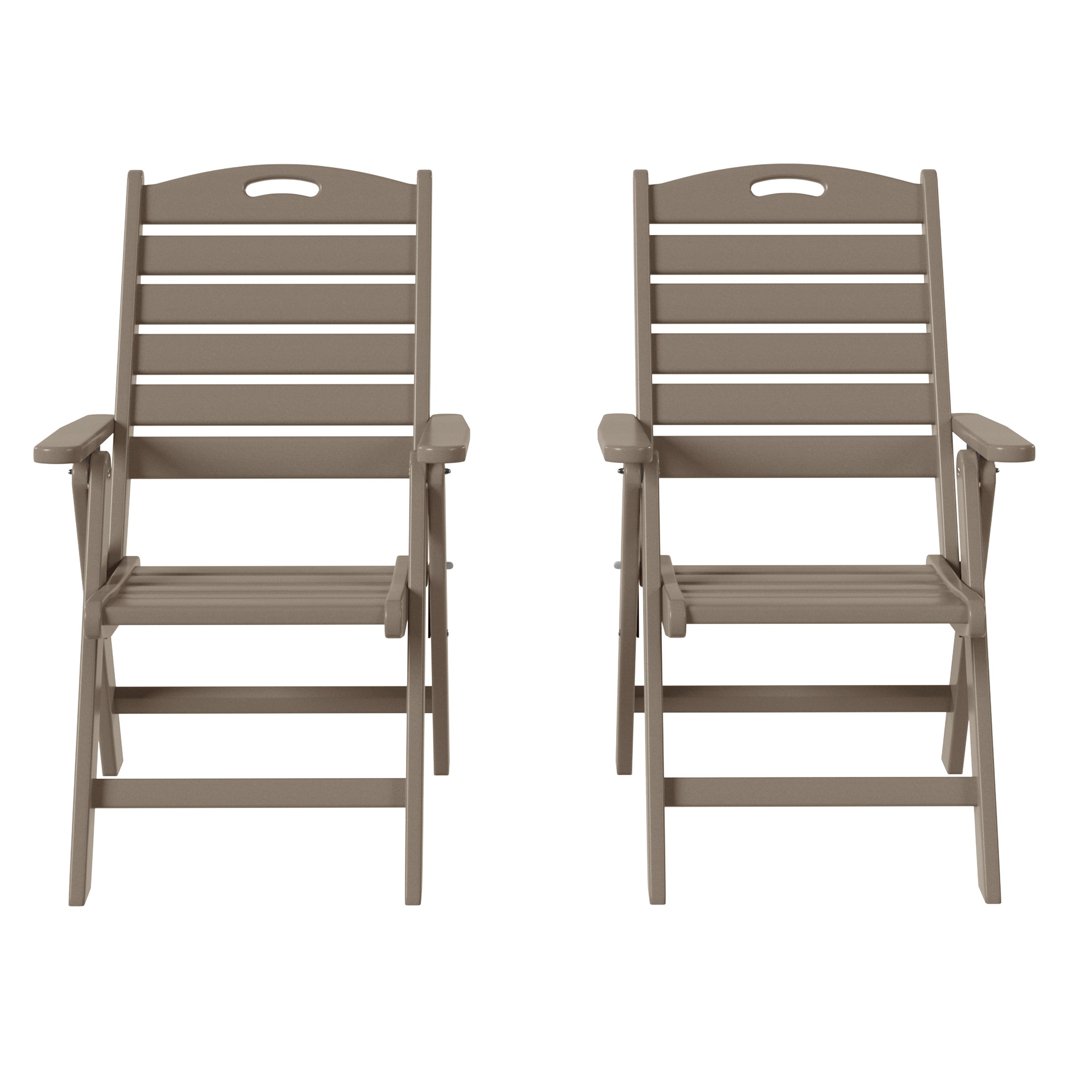 Aarhus Folding High back Dining Chair (Set of 2)