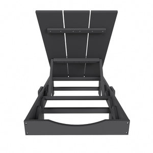 Malibu Modern All-Weather Outdoor Reclining Sun Lounger With Wheels