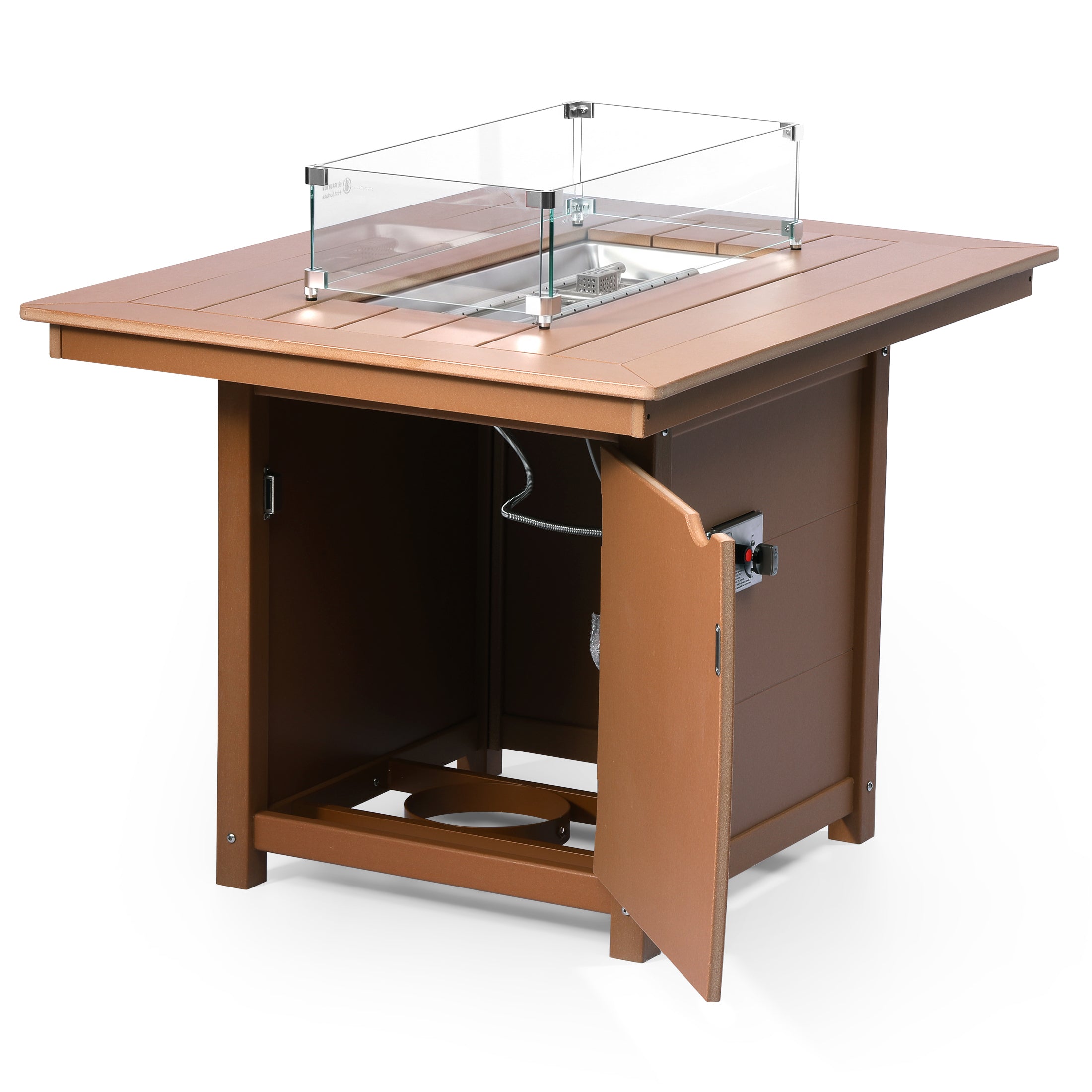 Sedona Rectangular 34" X 46" Dining Fire Pit Table