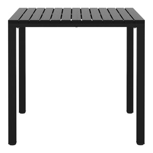 Polyform 31.5" Square Dining Table with Metal Frame