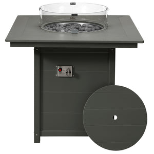 Sedona Square 42" Counter Fire Pit Table