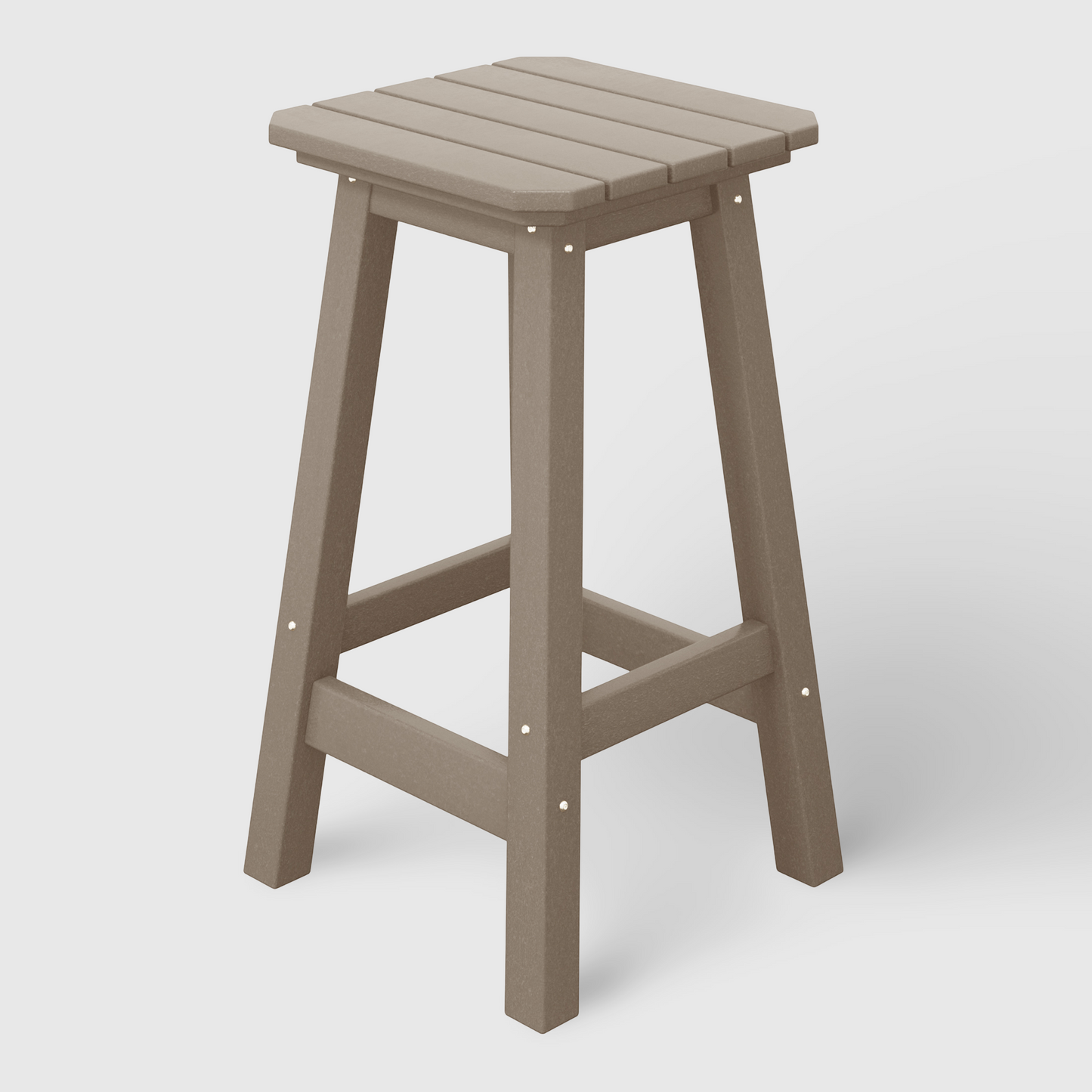 POLYTRENDS™ Stockholm All-Weather Outdoor Square Counter Stool (24" Seat Height)