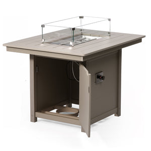 Sedona Rectangular 34" X 46" Dining Fire Pit Table