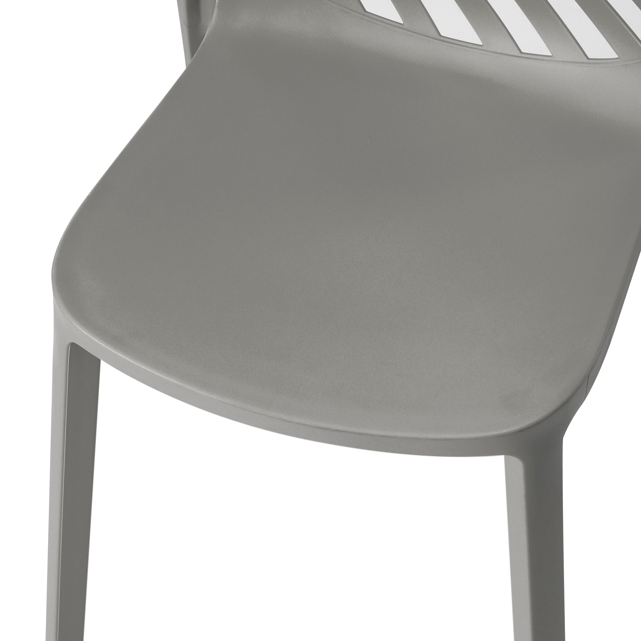 Patio Stacking Dining Side Chair (Set of 2)