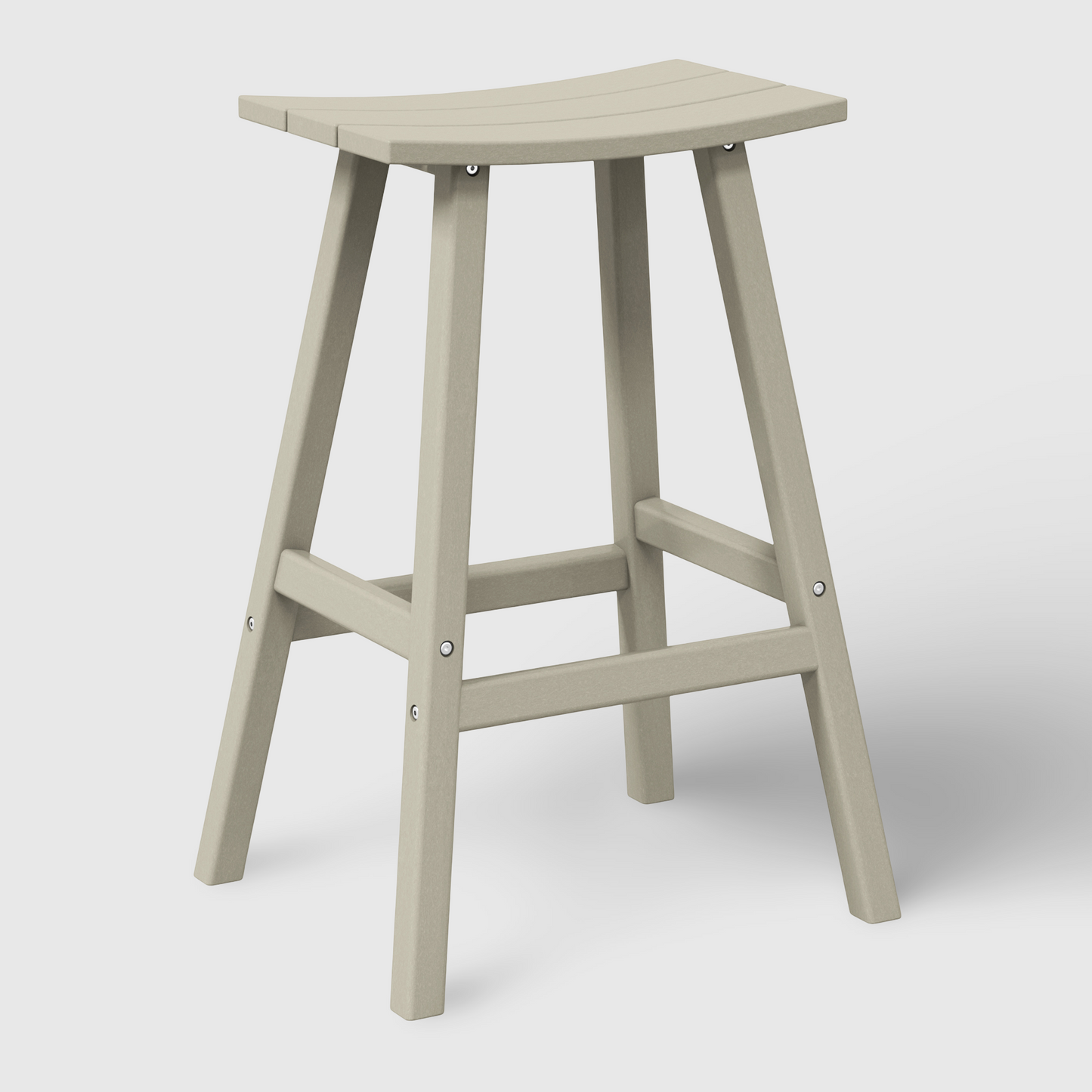 POLYTRENDS™ Stockholm All-Weather Outdoor Saddle Bar Stool (29" Height)