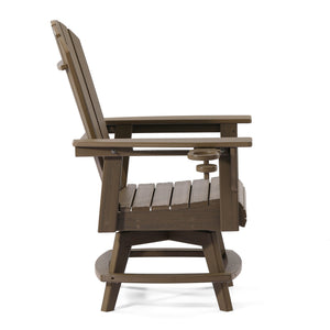 Heritage Ridge Adirondack Swivel Dining Chair With Cup Holder