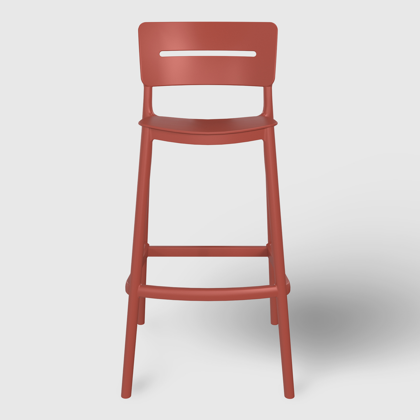 POLYTRENDS™ Copenhagen Lys Indoor Stackable Bar Stool, 29.5" Seat Height (Set of 2)