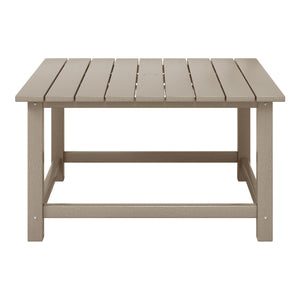 Tuscany All-Weather Outdoor Square Coffee Table (31" Top)