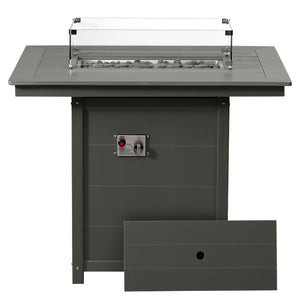 Sedona Rectangular 34" X 46" Counter Fire Pit Table