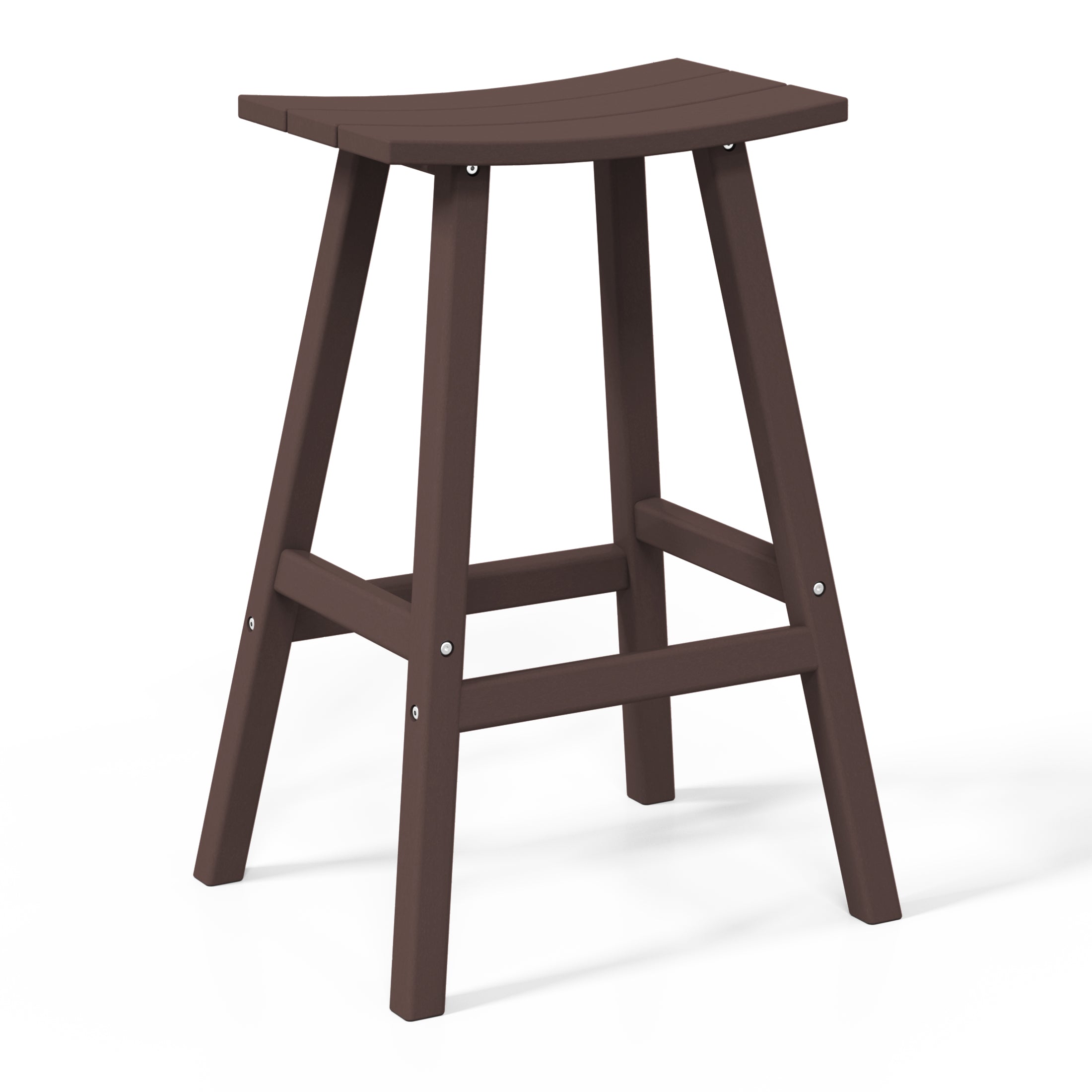 Stockholm All-Weather Outdoor Saddle Bar Stool (29" Height)