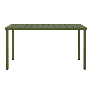 Polyform 59" x 35.4" Steel Rectangular Dining Table