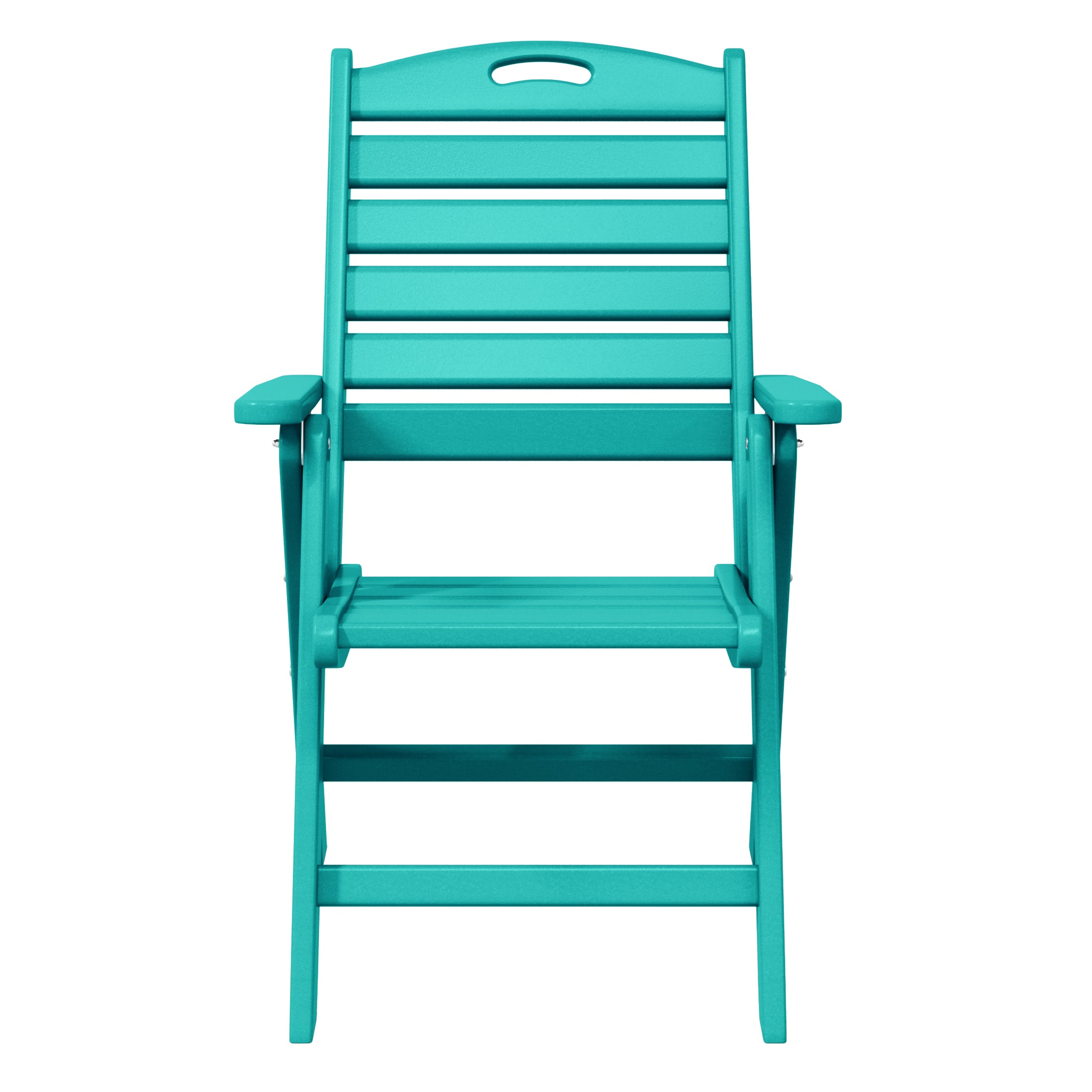 Aarhus All-Weather Outdoor Patio Folding Tall Back Dining Chair (38" High)
