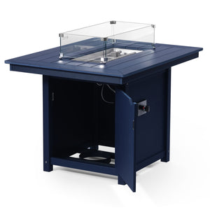 Sedona Rectangular 34" X 46" Dining Fire Pit Table
