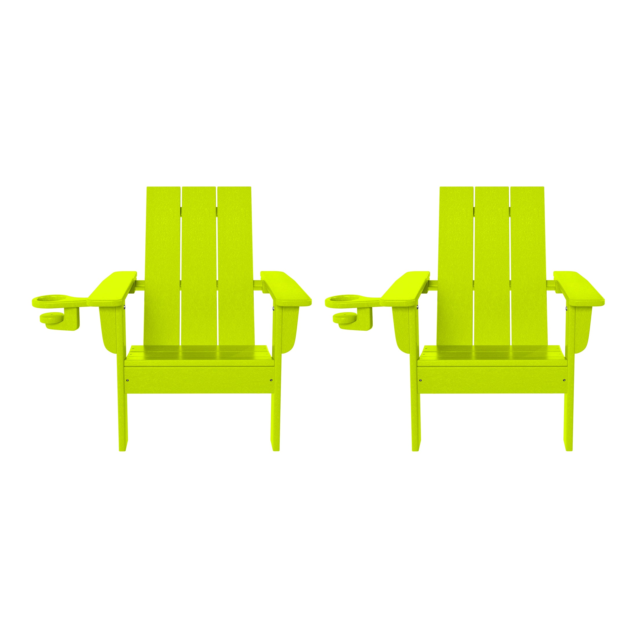 Tiny Terraces Kids Adirondack Chair with Cup Holder (Set of 2)