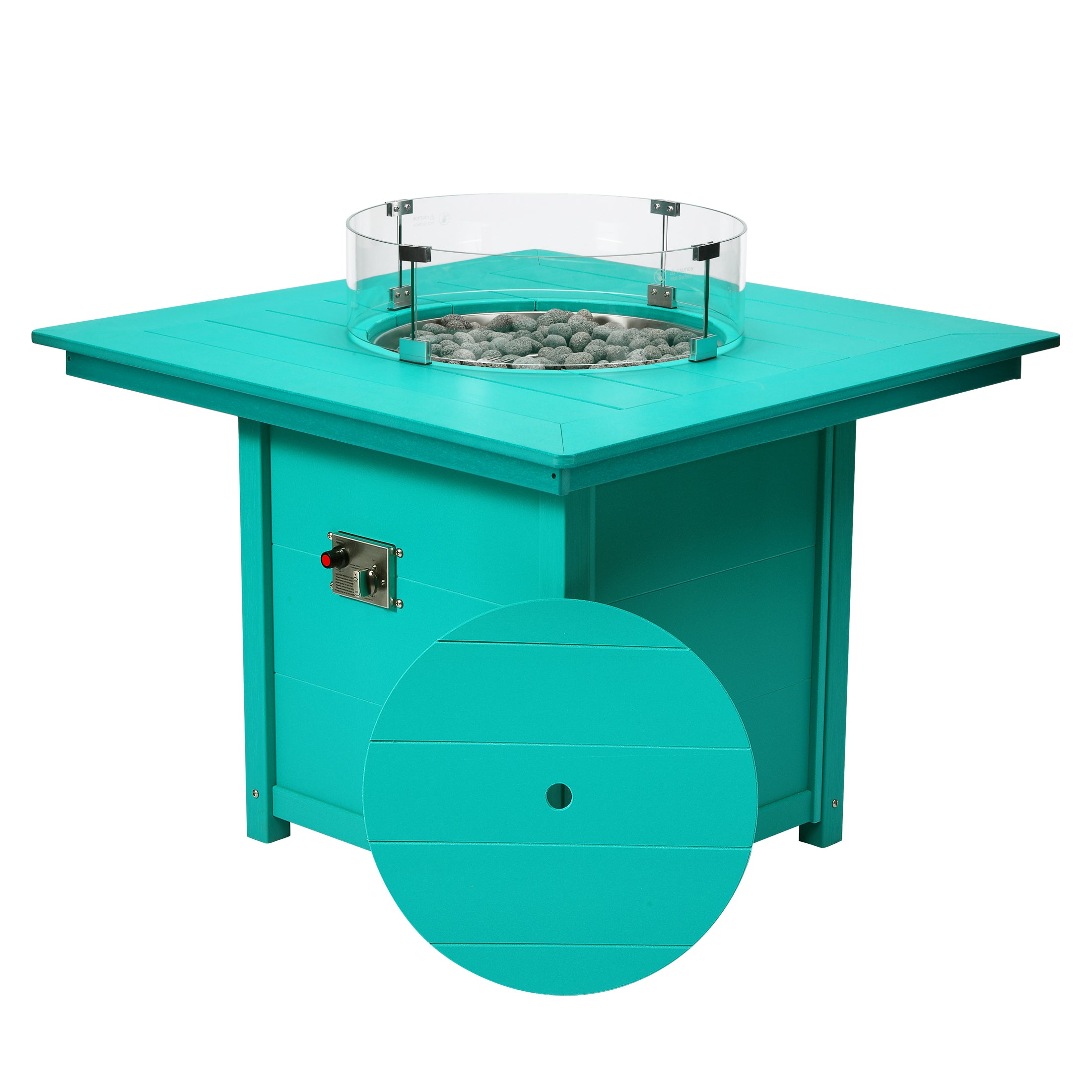 Sedona Square 42" Dining Fire Pit Table