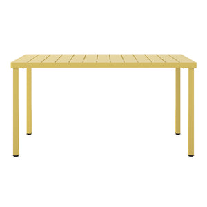 Polyform 59" x 35.4" Steel Rectangular Dining Table
