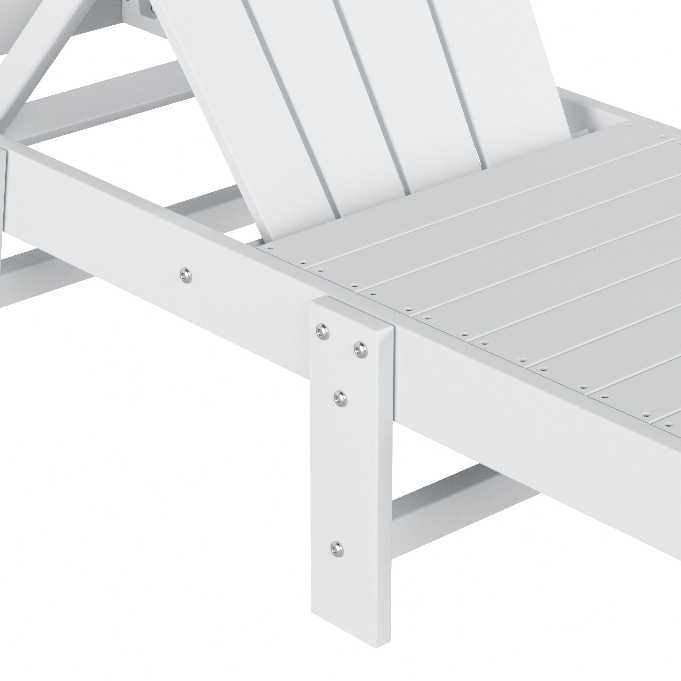 Chatham All-Weather Outdoor Adirondack Reclining Sun Lounger With Wheels