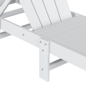 Chatham All-Weather Outdoor Adirondack Reclining Sun Lounger With Wheels