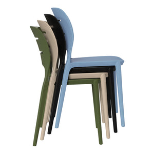Patio Stacking Dining Side Chair (Set of 2)
