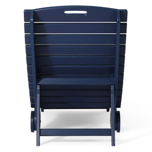 Key West Folding Pool Lounge Chair with Wheels