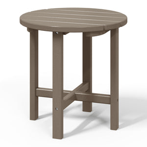 Tuscany All-Weather Outdoor Round Side Table (18" Height)