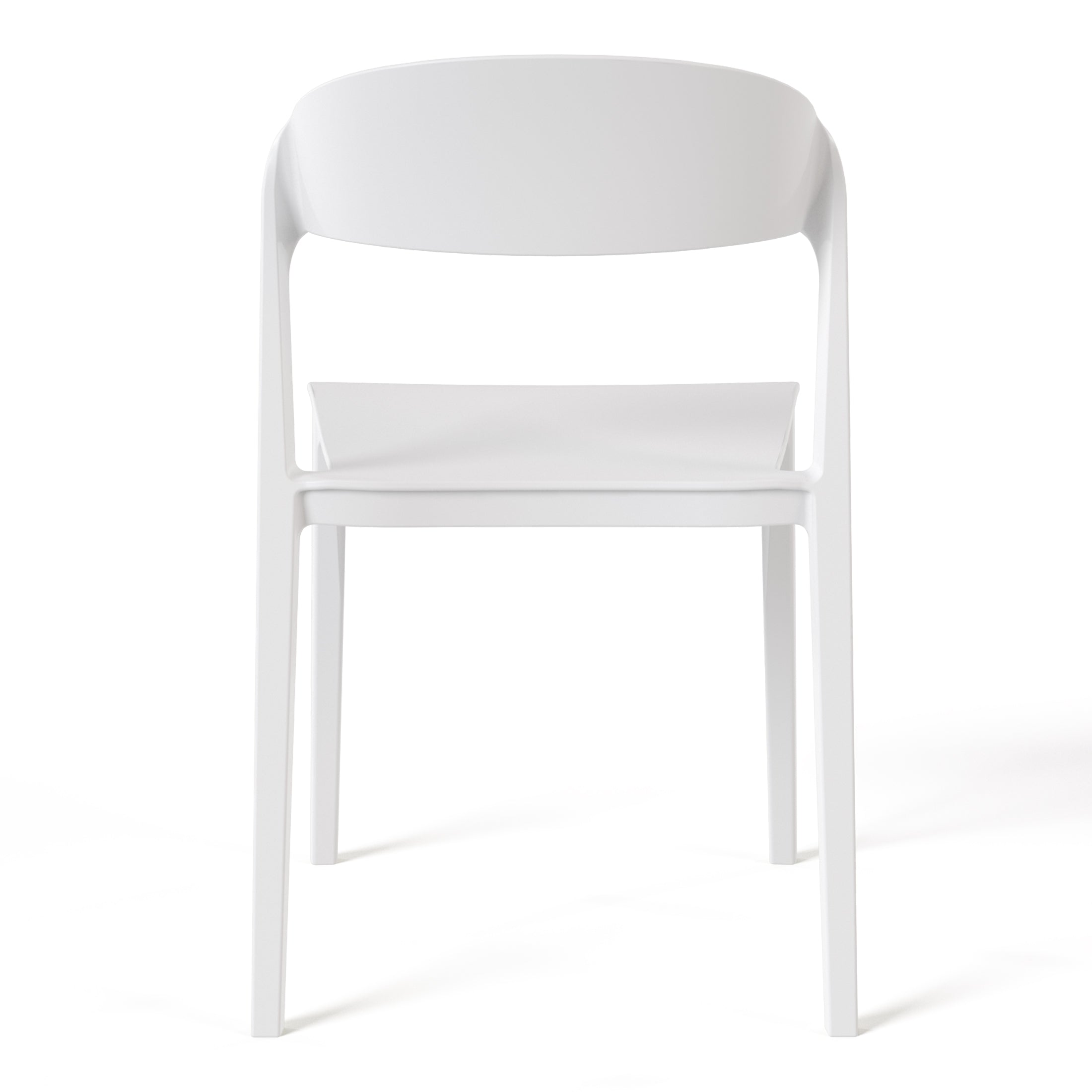 Patio Stacking Dining Side Chair (Set of 2)