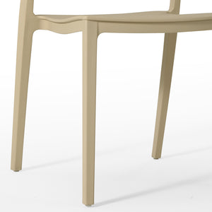 Patio Stacking Dining Side Chair (Set of 2)