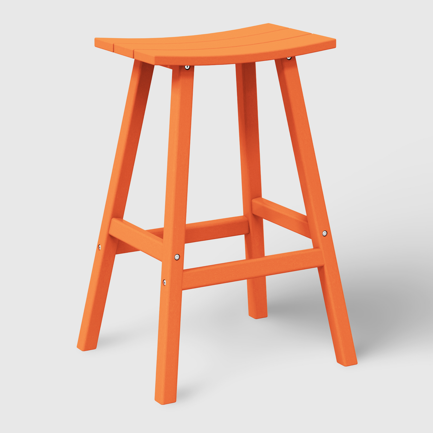 POLYTRENDS™ Stockholm All-Weather Outdoor Saddle Bar Stool (29" Height)