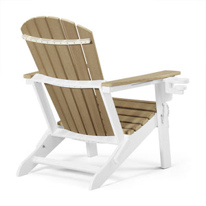 Heritage Ridge Folding Adirondack Chair With Cup Holder