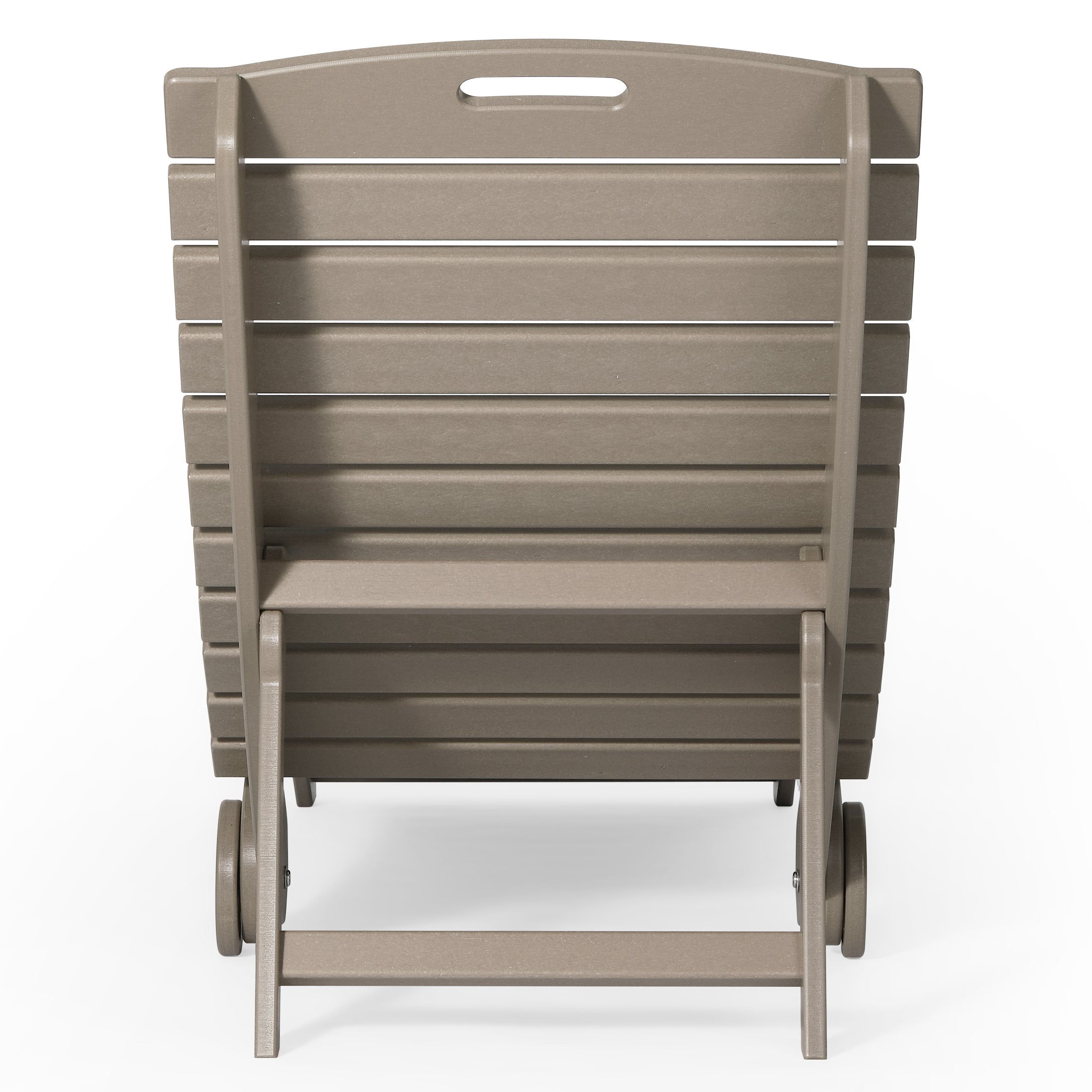 Key West Folding Pool Lounge Chair with Wheels
