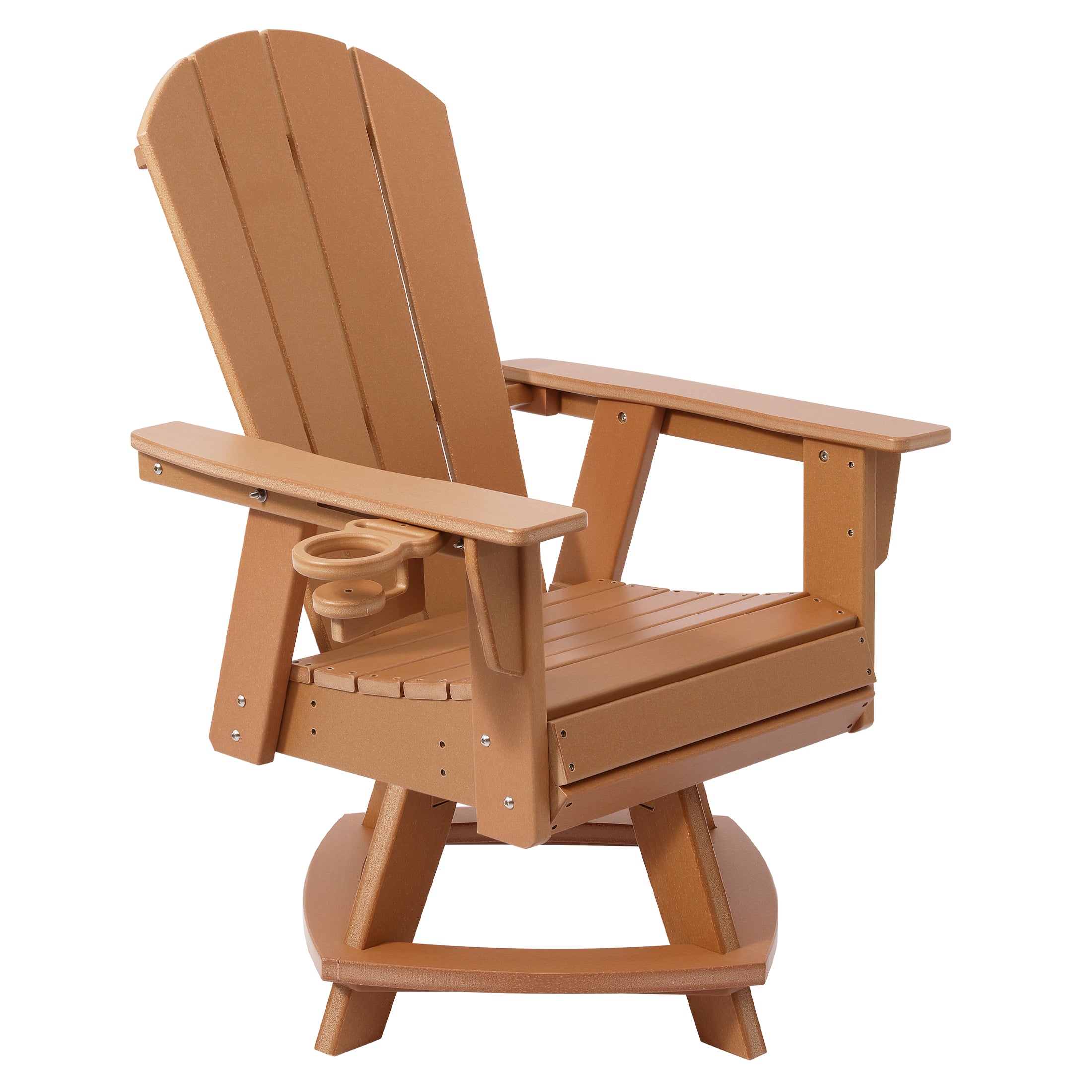Adirondack Swivel Dining Chair with Cup Holder With Cup Holder