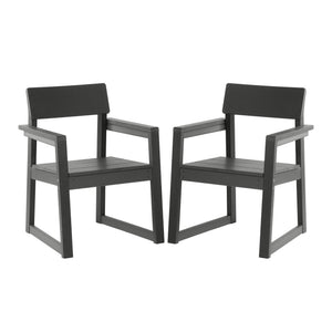 Palmetto Outdoor Dining Arm Chair (Set of 2)