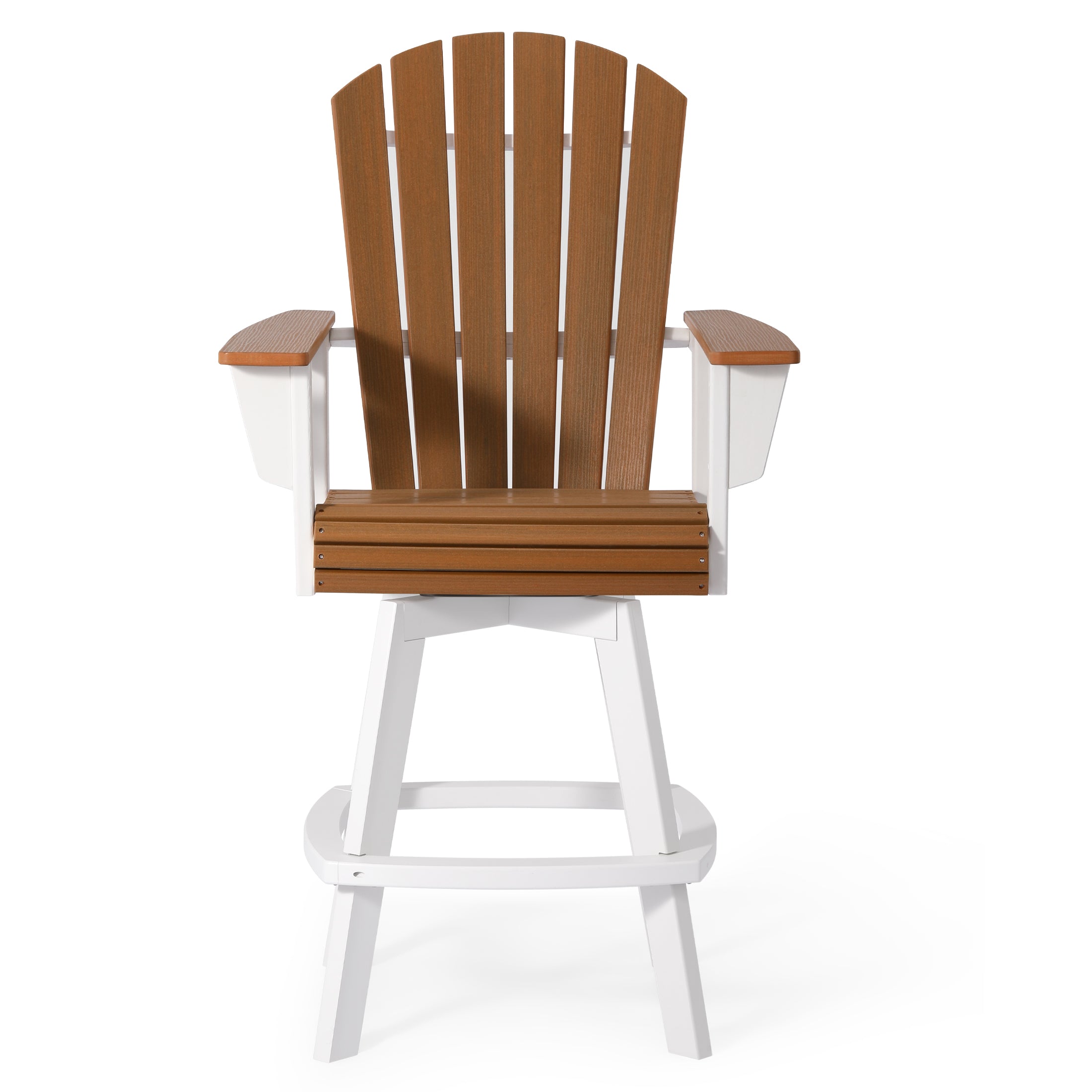 Heritage Ridge Adirondack Swivel Bar Chair With Cup Holder