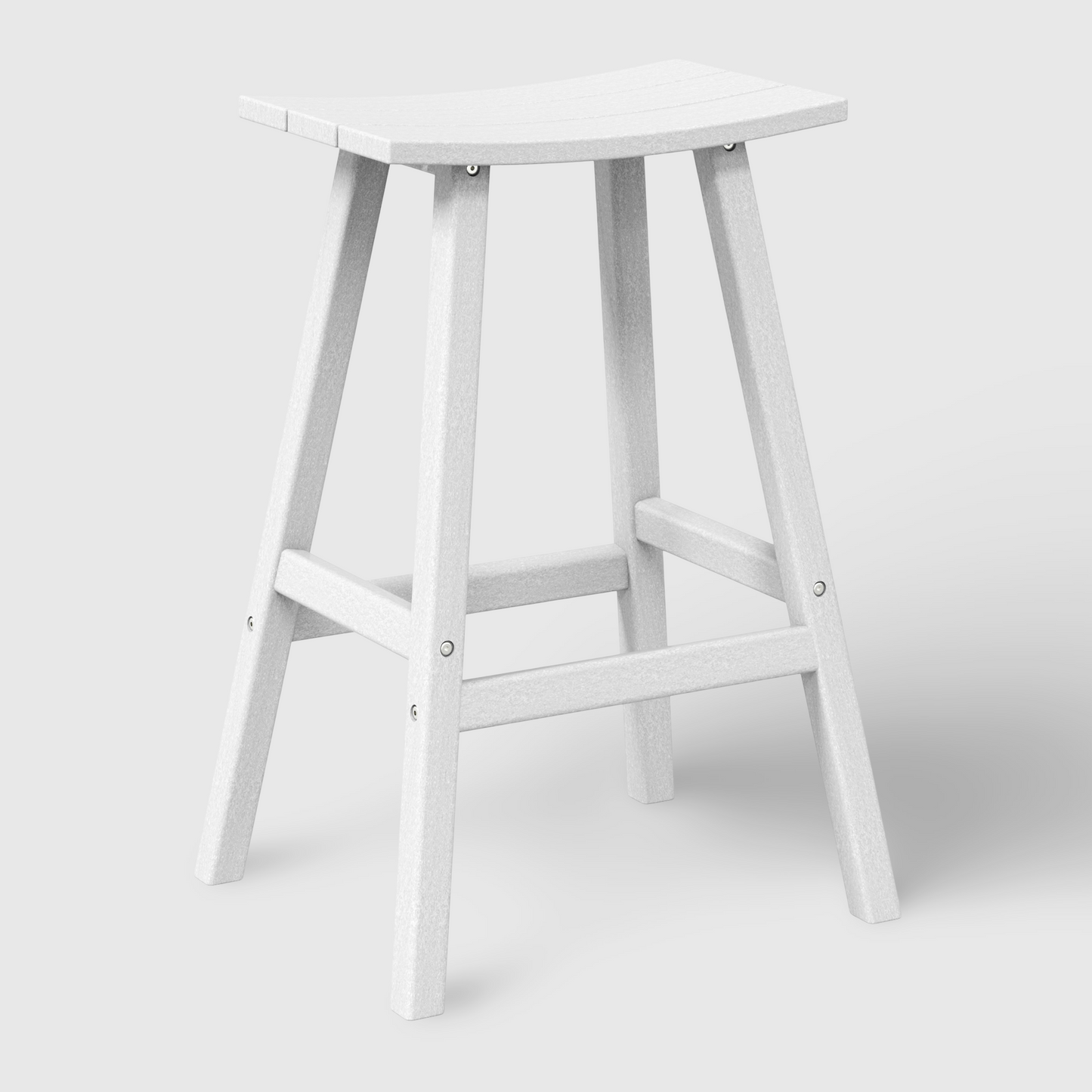 POLYTRENDS™ Stockholm All-Weather Outdoor Saddle Bar Stool (29" Height)