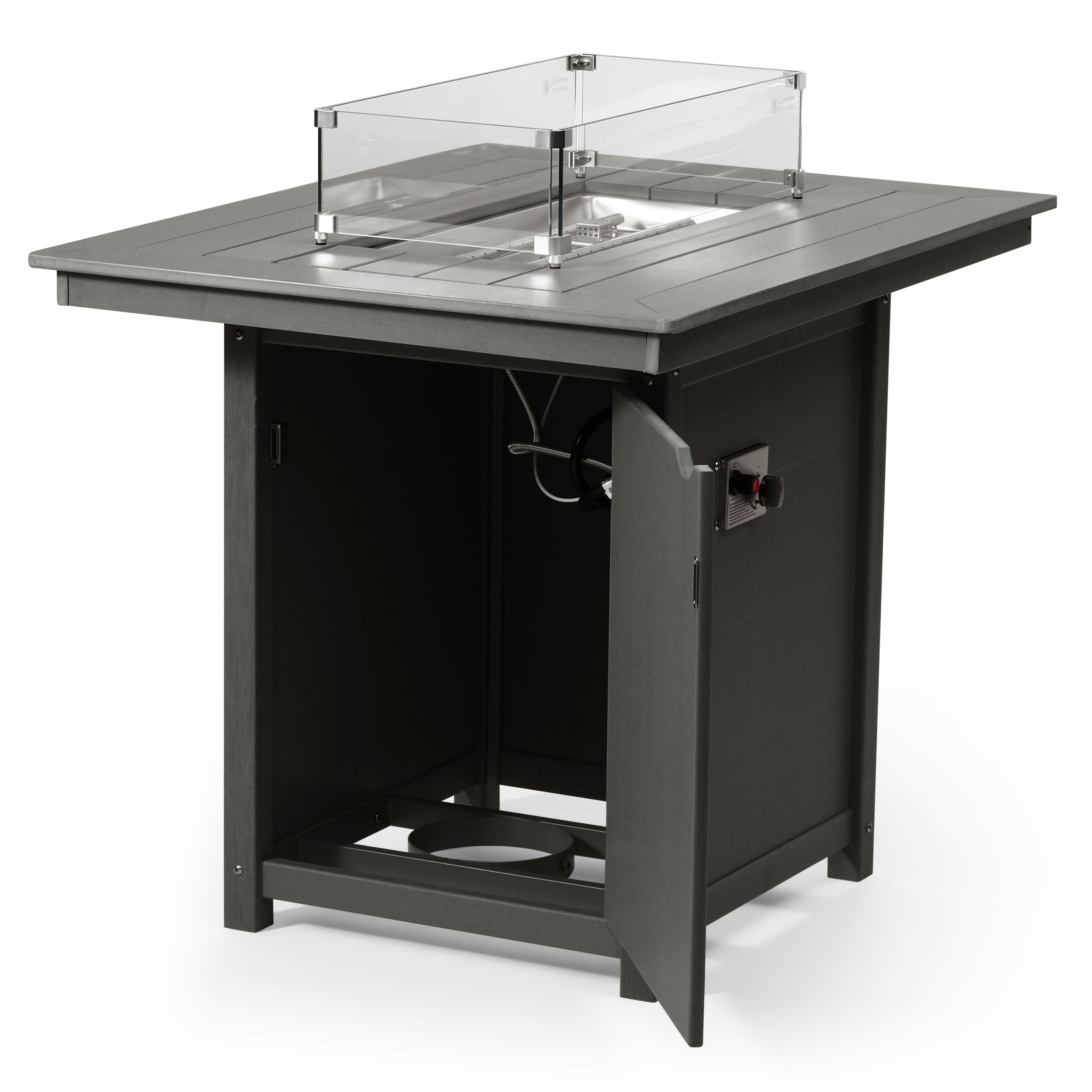 Sedona Rectangular 34" X 46" Counter Fire Pit Table