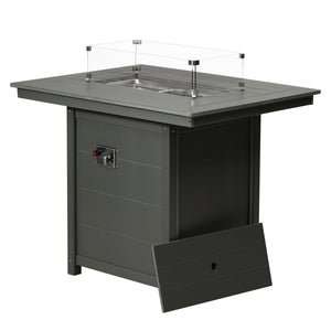 Sedona Rectangular 34" X 46" Counter Fire Pit Table