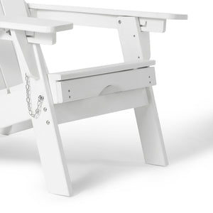 Chatham Folding Adjustable Adirondack Chair with Cup Holder and Hideaway Ottoman